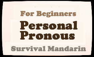 Chinese Personal Pronouns